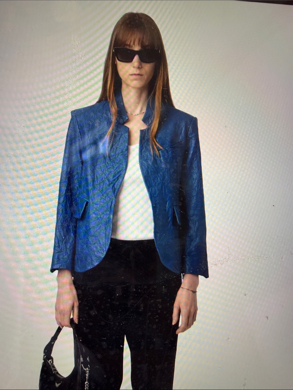 Zadig & Voltaire Blue Textured Women's Blazer